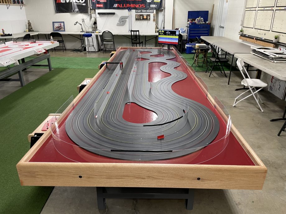 4' x 14' "GREG'S LAYOUT" 4 LANE TRACK KIT WITH RAILS INSTALLED FOR FREE (TYPE 1 PVC PVC)