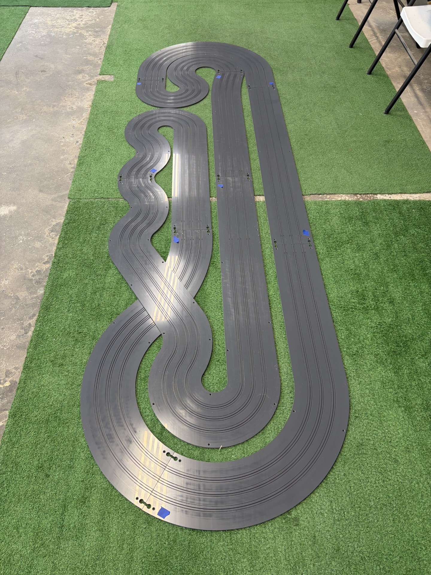 3' x 10' "SNIPER" 3 LANE TRACK KIT WITH RAILS INSTALLED FOR FREE (TYPE 1 PVC)(WHITE OR GRAY)