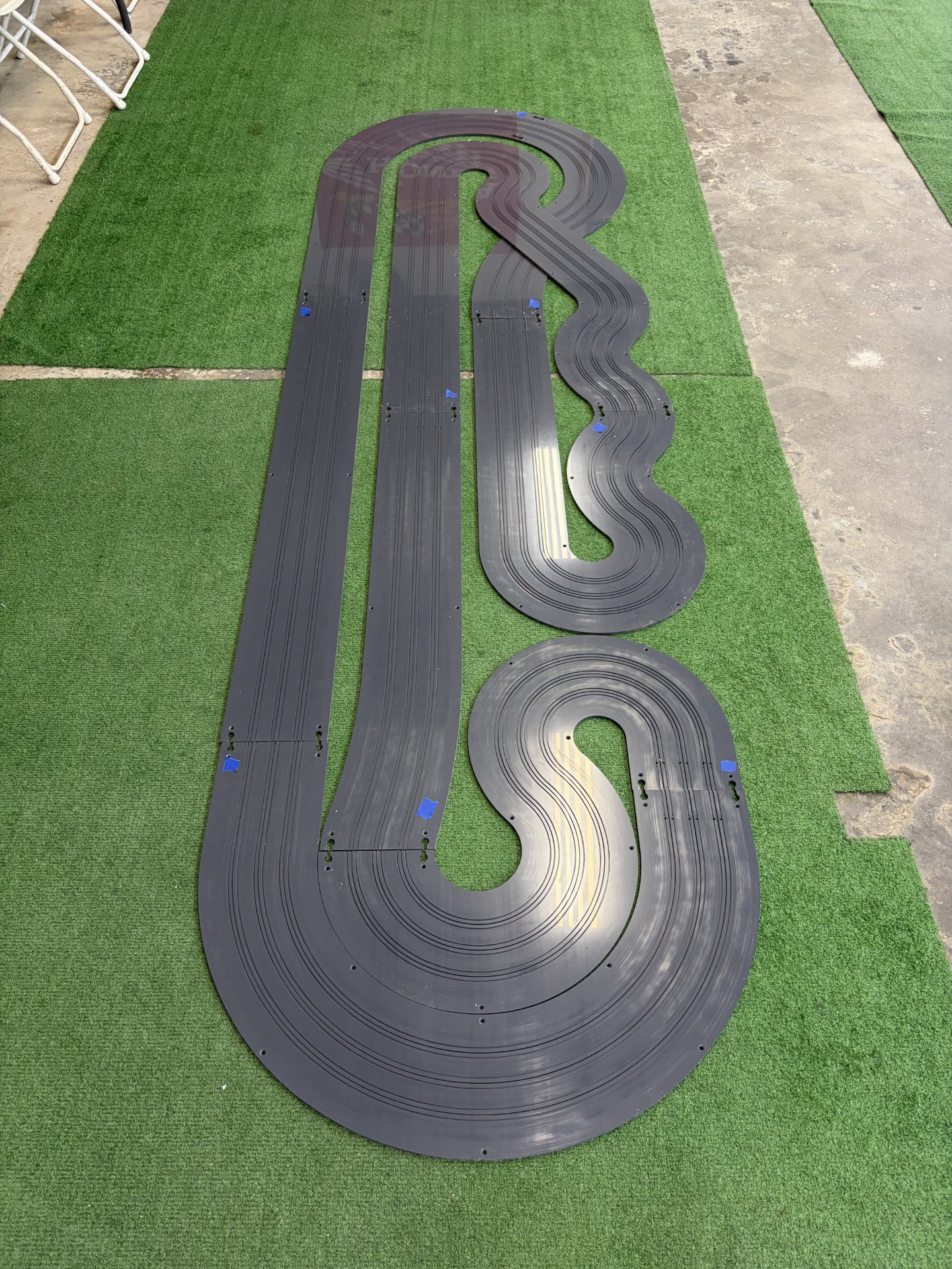 3' x 10' "SNIPER" 3 LANE TRACK KIT WITH RAILS INSTALLED FOR FREE (TYPE 1 PVC)(WHITE OR GRAY)