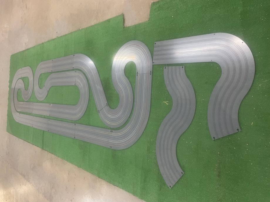 4' x 18' "SCORPION PLUS" 4 LANE TRACK KIT WITH RAIL INSTALLED FOR FREE (TYPE 1 PVC)