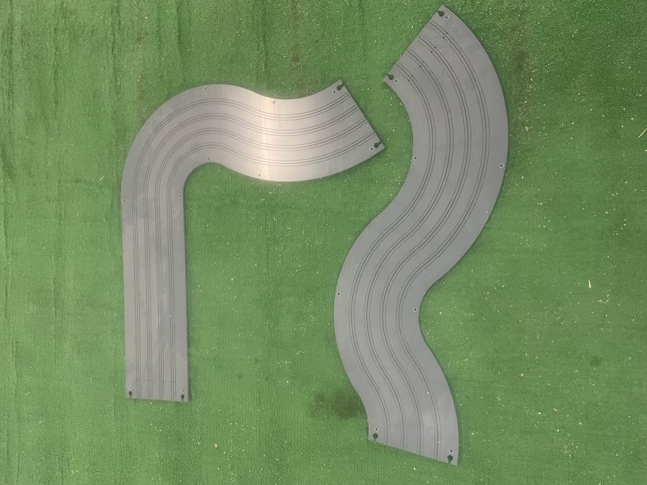 4' x 18' "SCORPION PLUS" 4 LANE TRACK KIT WITH RAIL INSTALLED FOR FREE (TYPE 1 PVC)