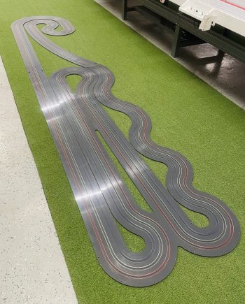 3' x 14' "THE PODIUM" 3 LANE TRACK KIT WITH RAILS INSTALLED FOR FREE (TYPE 1 PVC PVC)