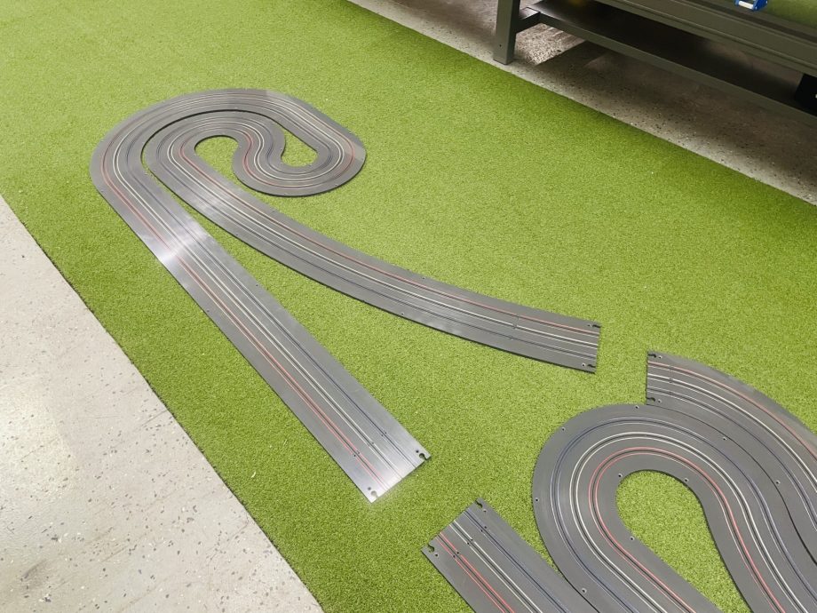 3' x 14' "THE PODIUM" 3 LANE TRACK KIT WITH RAILS INSTALLED FOR FREE (TYPE 1 PVC PVC)