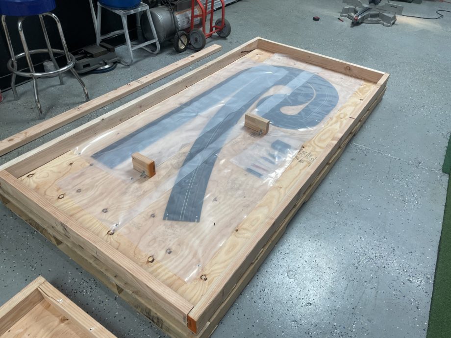 3' x 14' "THE PODIUM" 3 LANE TRACK KIT WITH RAILS INSTALLED FOR FREE (TYPE 1 PVC PVC)