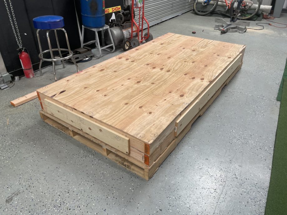 3' x 14' "THE PODIUM" 3 LANE TRACK KIT WITH RAILS INSTALLED FOR FREE (TYPE 1 PVC PVC)