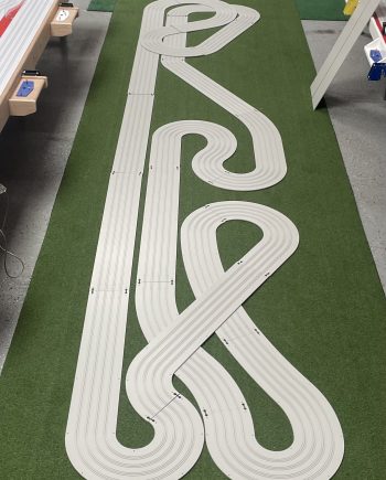 4' x 20' "SUPER D" 4 LANE TRACK KIT WITH RAIL INSTALLED (TYPE 1 PVC)