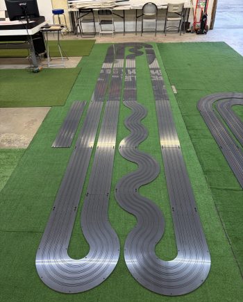 4' x 22' "SPEED DOME" 4 LANE TRACK KIT WITH RAIL INSTALLED FOR FREE (TYPE 1 PVC)(EXTRA 48" STRAIGHT INCLUDED)