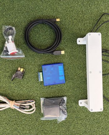 TRACKMATE 4 LANE TIMING SYSTEM WITH 8 INCH LED BRIDGE, BLACK, (WHITE BRIDGE SHOWN)