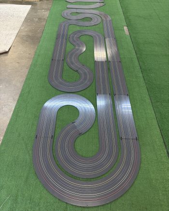 READY TO SHIP, PRICE INCLUDES $175.00 FOR SHIPPING, 4' x 14' "SCORPION PLUS" 4 LANE TRACK KIT WITH RAIL INSTALLED FOR FREE, GRAY TYPE 1 PVC