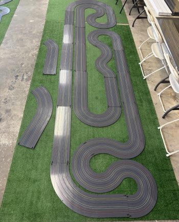 READY TO SHIP, PRICE INCLUDES $175.00 FOR SHIPPING, 4' x 16' "SCORPION PLUS" 4 LANE TRACK KIT WITH RAIL INSTALLED FOR FREE, GRAY TYPE 1 PVC