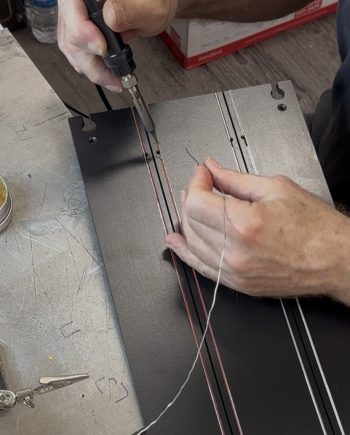 SOLDER POWER LEAD WIRES FOR THESE TRACKS SIZES, 4x10 UP TO 4x28