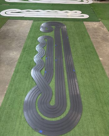 3' x 12' "SNIPER" 3 LANE TRACK KIT WITH RAILS INSTALLED FOR FREE (TYPE 1 PVC) (WHITE OR GRAY)