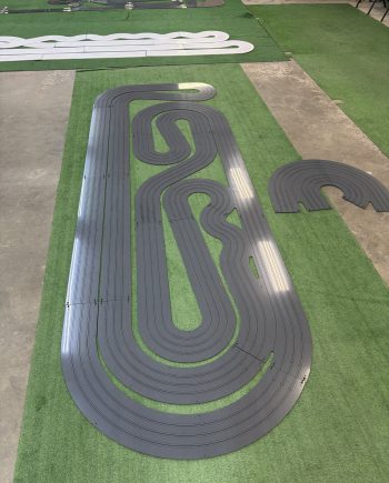 4' x 12' "MIGHTY PYTHON" 3 LANE TRACK KIT WITH RAILS INSTALLED FOR FREE, WHITE OR GRAY TYPE 1 PVC