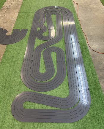 4' x 12' "MIGHTY PYTHON" 3 LANE TRACK KIT WITH RAIL INSTALLED FOR FREE, WHITE OR GRAY SINTRA