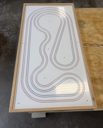 2' x 4' TABLE TOP TURNKEY TRACK, LAYOUT A, B, C, WHITE OR GRAY TYPE 1 PVC, SHIPS UPS
